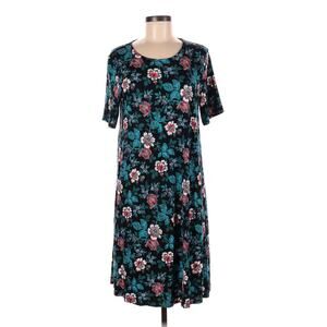 LOFT NWT Short Sleeve Crewneck Jersey Floral Print Dress // S